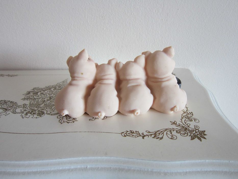 cadou rar decoratiune funny purcelusi pt Noroc "Viel Gluck"Germania'90