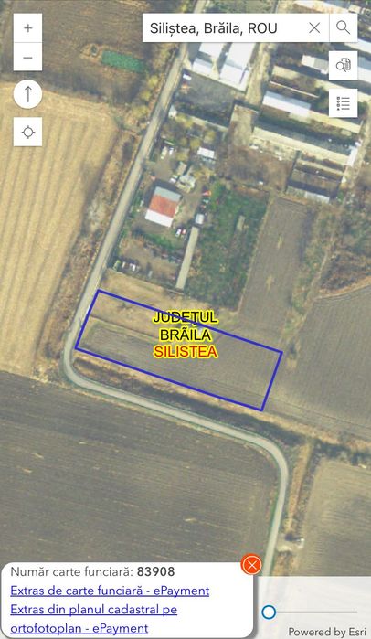 Vand teren 5000 m2 intravilan , Silistea ,Braila
