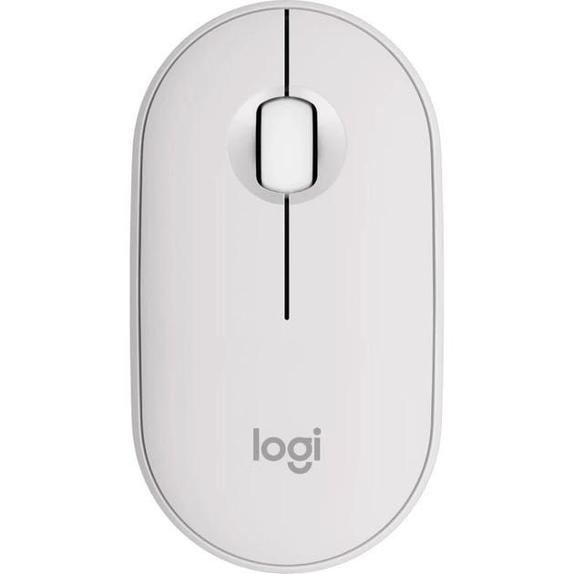Мишка Logitech Pebble Mouse 2 M350s White Bluetooth
