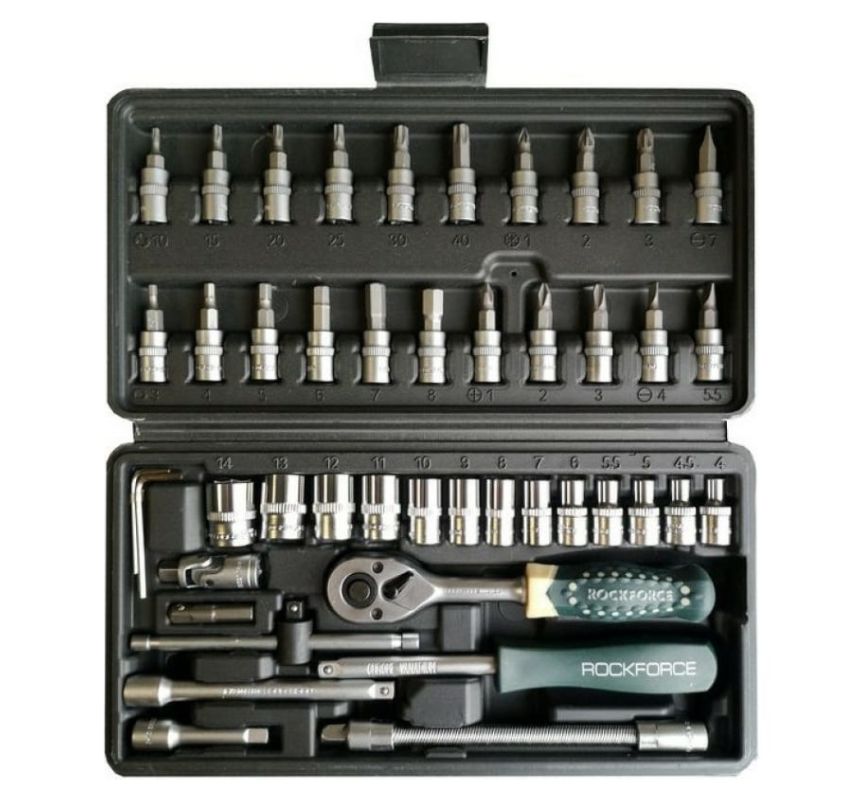 Комплект гидория 46 части 4-14мм 1/4 Rockforce RF2462-5