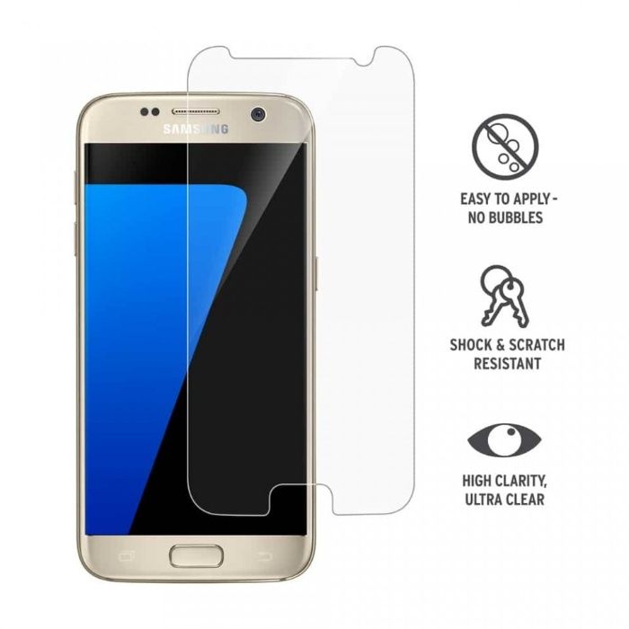 Folie de sticla Samsung Galaxy S7 Edge, Clear Case Friendly