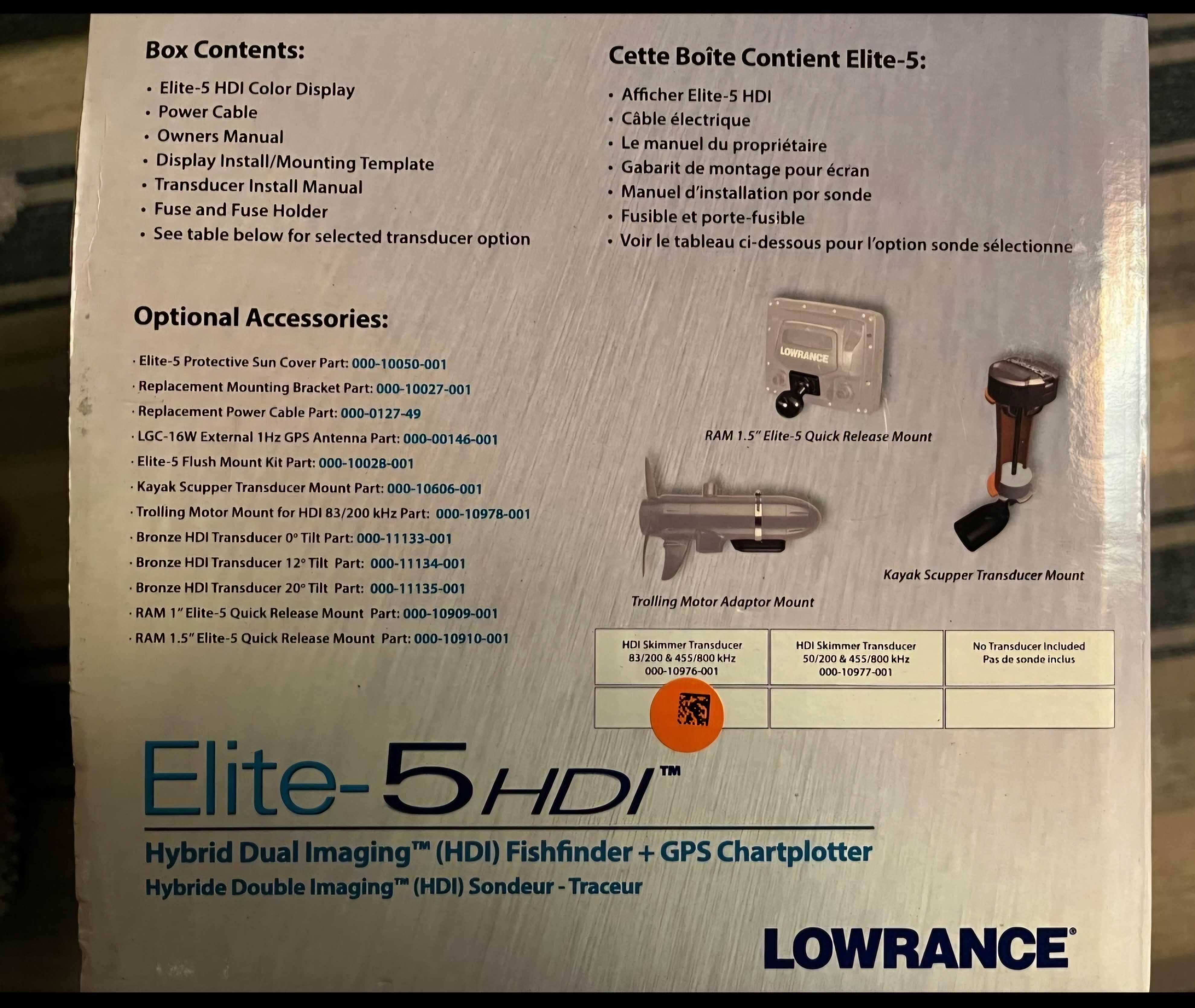 Lowrance Elite 5HDI