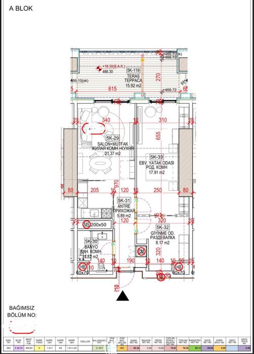 Nest One A Blok 65 m2