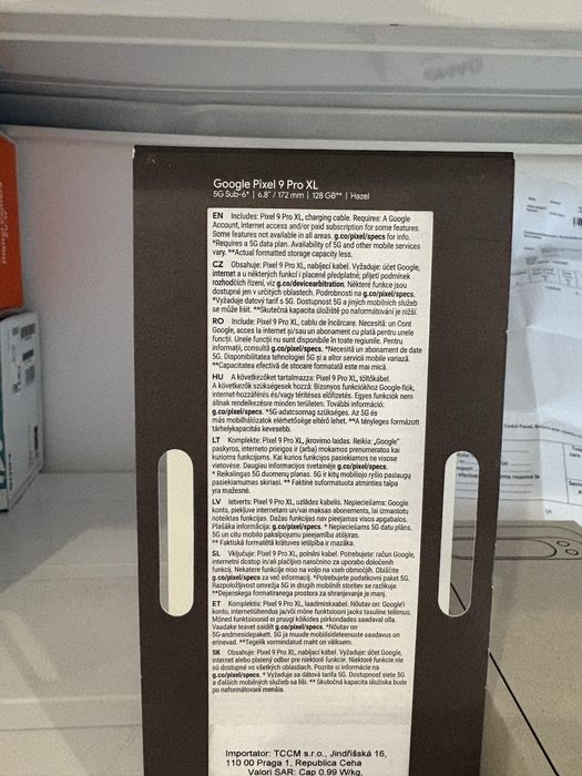 Google Pixel 9 Pro XL, 128GB, 16GB RAM, 5G, Hazel, nou, garantie Emag