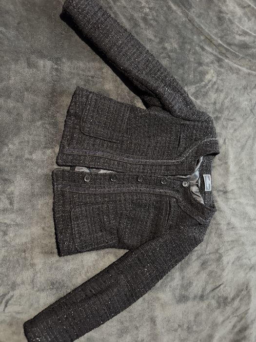 Черно плътно дамско сако