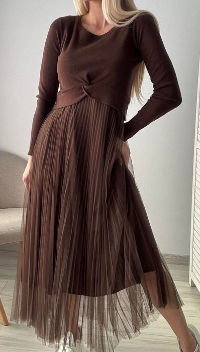 Дамска дълга рокля- солей