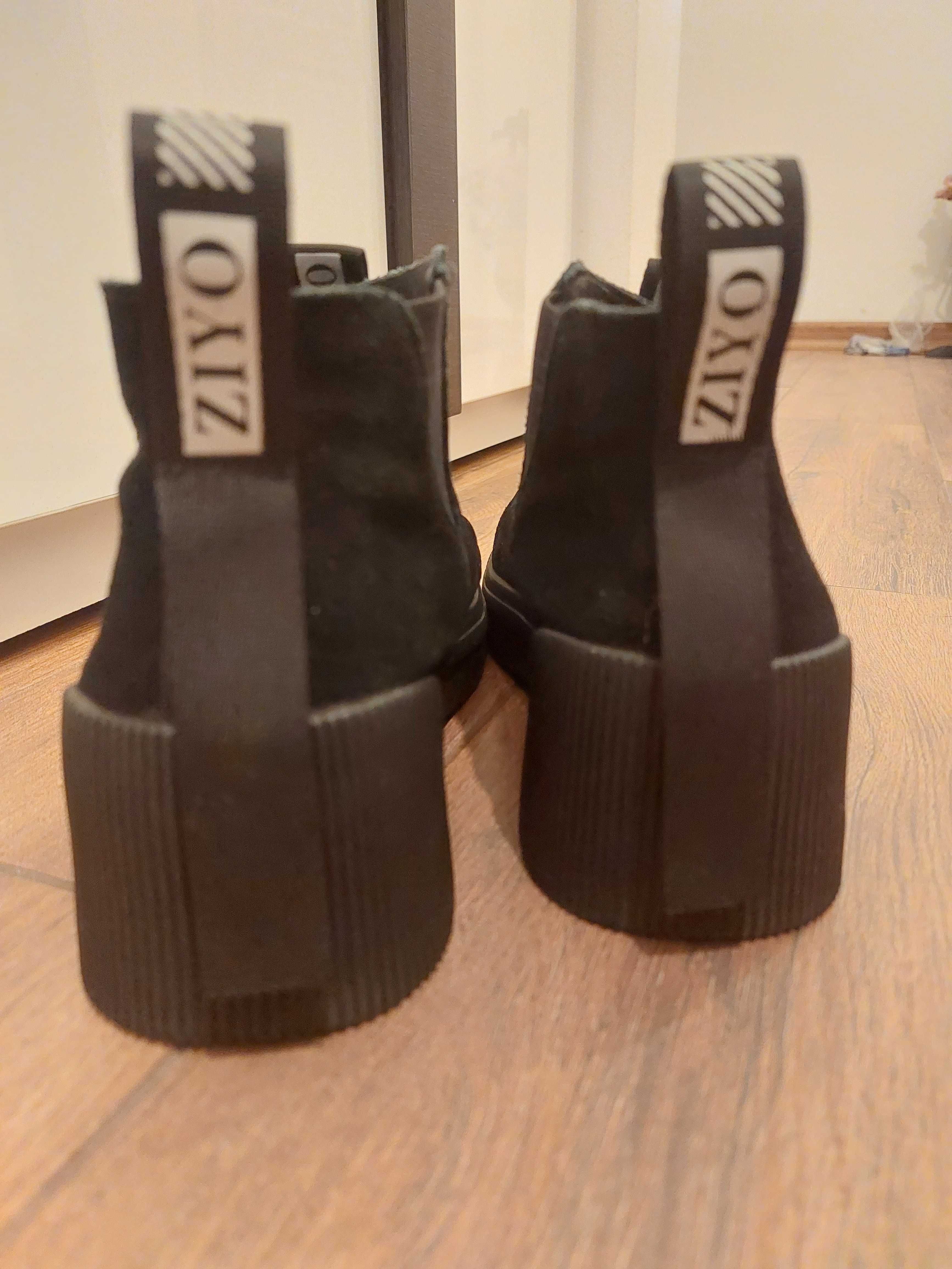 Botine ghete slip on piele 38