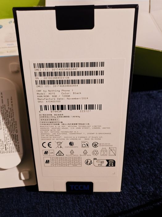 Нов Nothing Phone 1CMF+подаръци 8/128gb