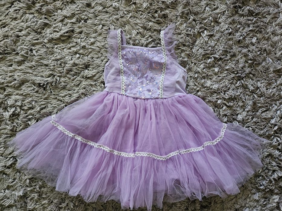 Rapunzel 110 rochie Halloween, costum carnaval, fete fetite printesa