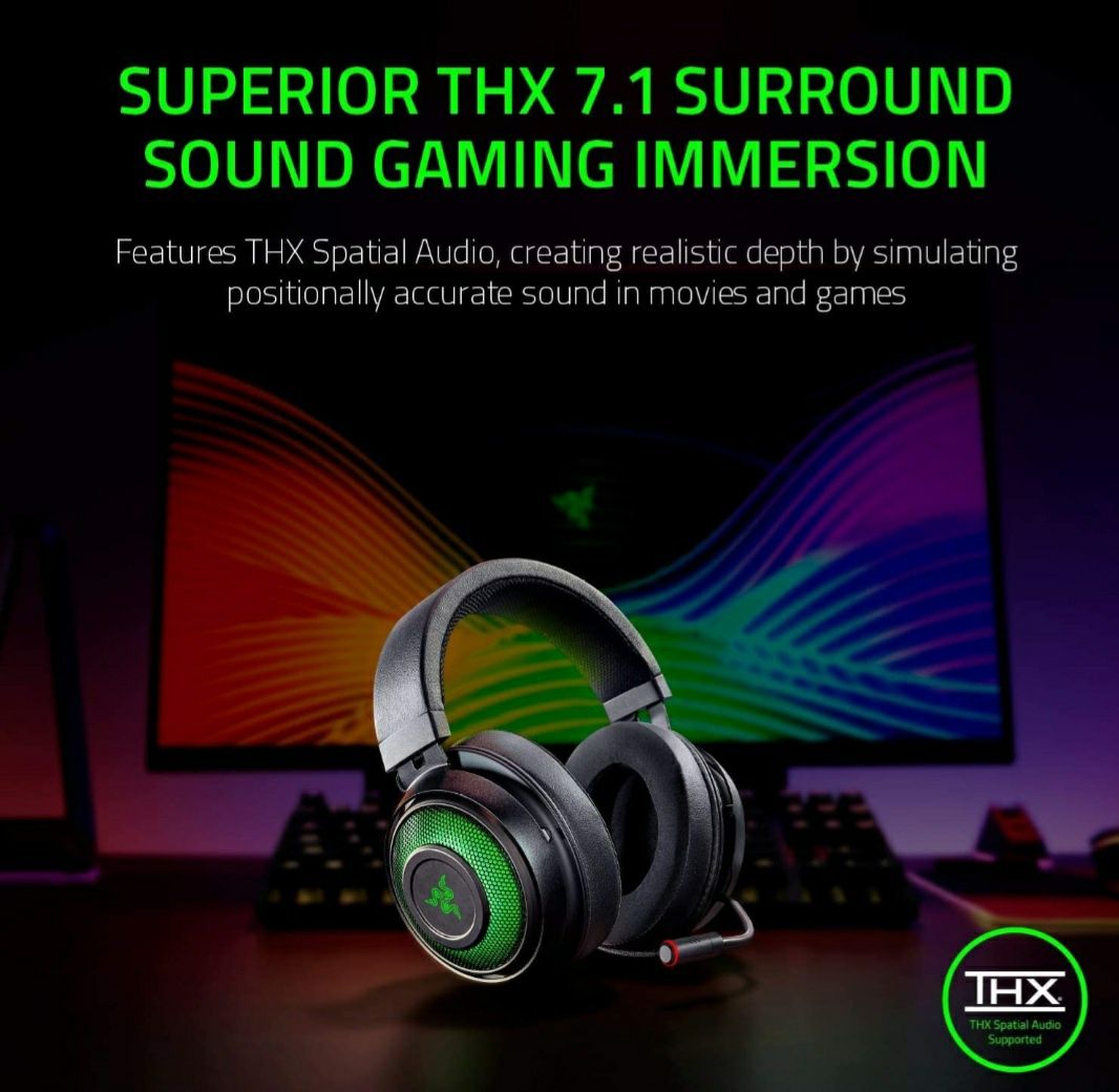 Наушники Razer Kraken Ultimate RGB THX 7.1. США