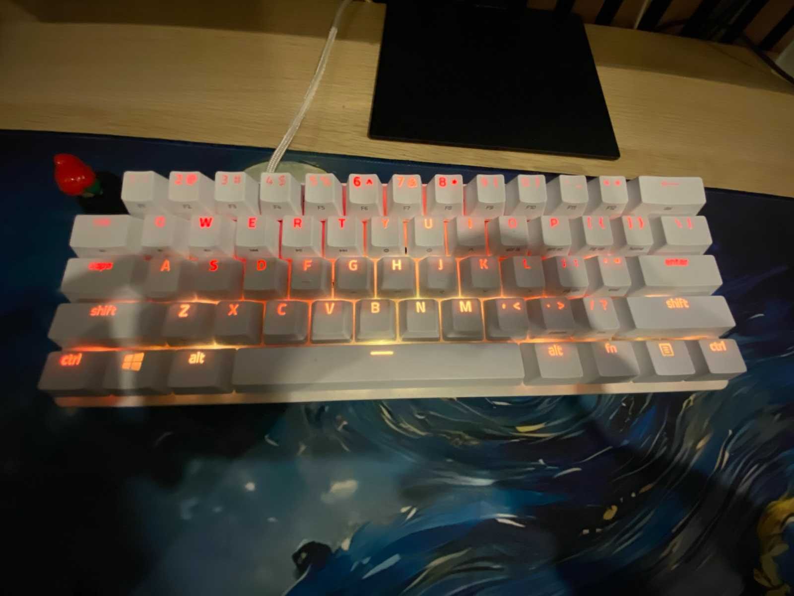 Механична клавиатура Razer - Huntsman Mini, Optical Red,червена