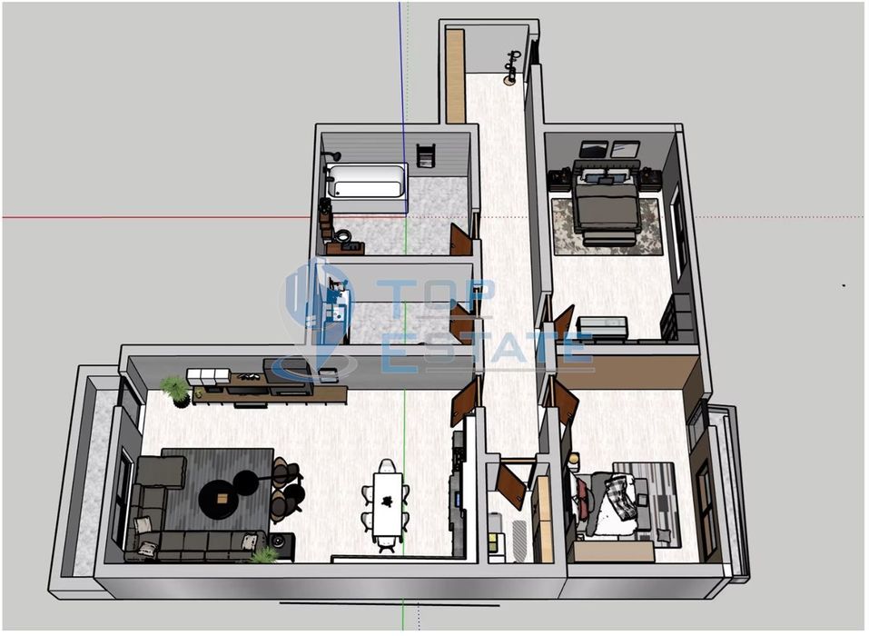 Продава се Тристаен апартамент в Велико Търново, Бузлуджа - 113 кв.м за 1054 €/кв.м - Снимка #1