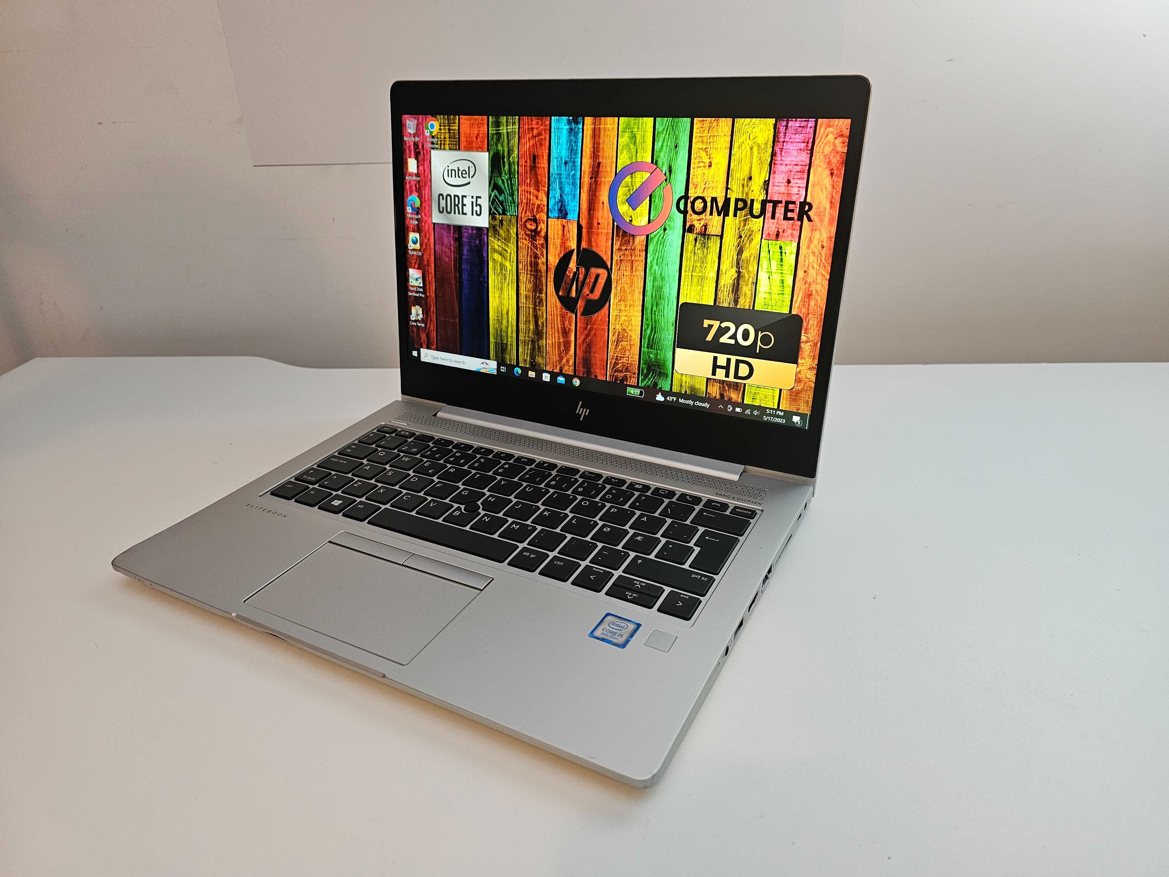 Laptop HP Elitebook i5 gen8 FullHD SSD  Full Metalic SLIM . GARANTIE