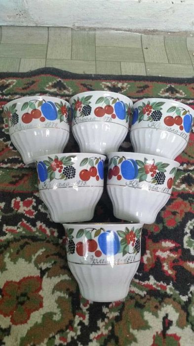 СССР чашки ЛФЗ — Юрмала 1978,