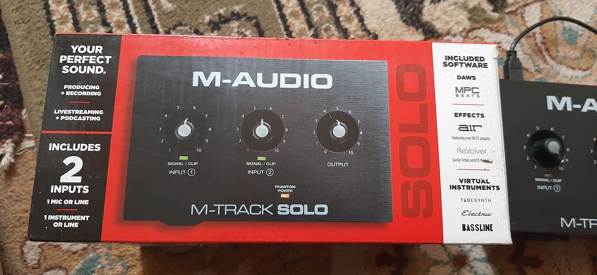 Placa audio externa   aproape noua  folosita de cateva ori in casa