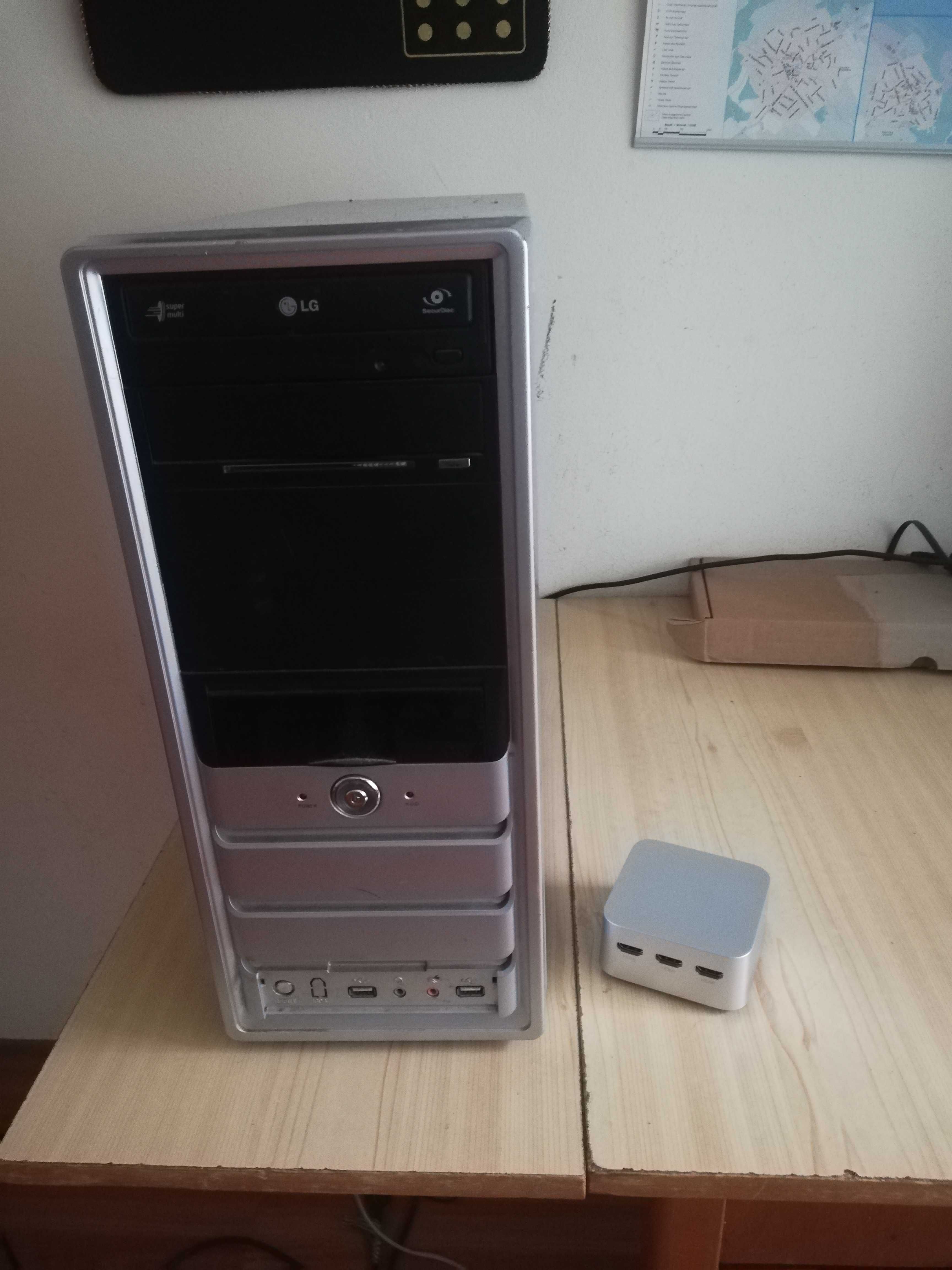 Компактен Мини компютър (Mini PC) Intel 2GHz, RAM 8GB, Диск 256GB NVME