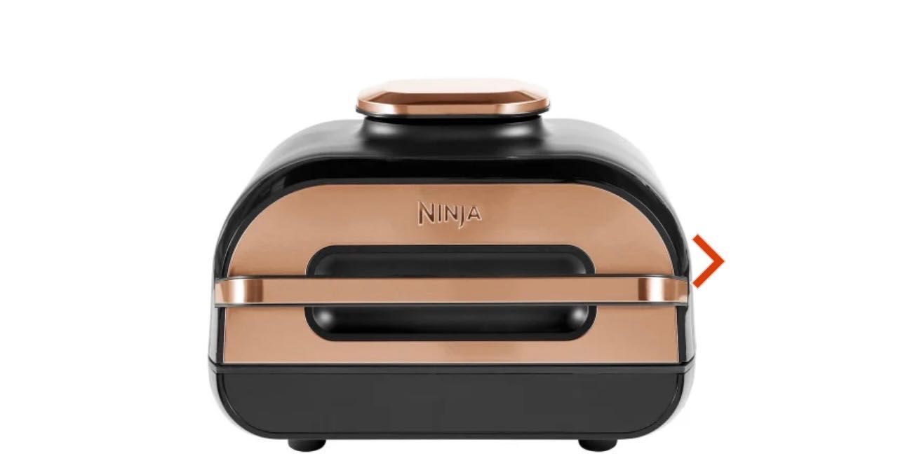 Ninja Kitchen Deluxe black and cooper max health grill and air fryer