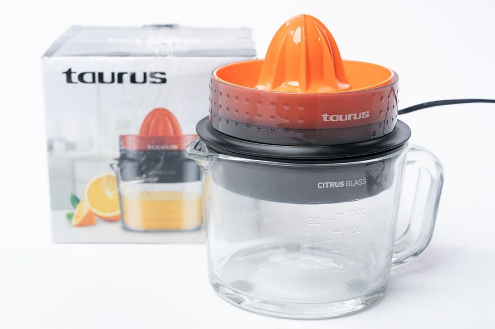 Цитруспреса TAURUS Citrus Glass 30 W, ЧЕРЕН/ОРАНЖЕВ