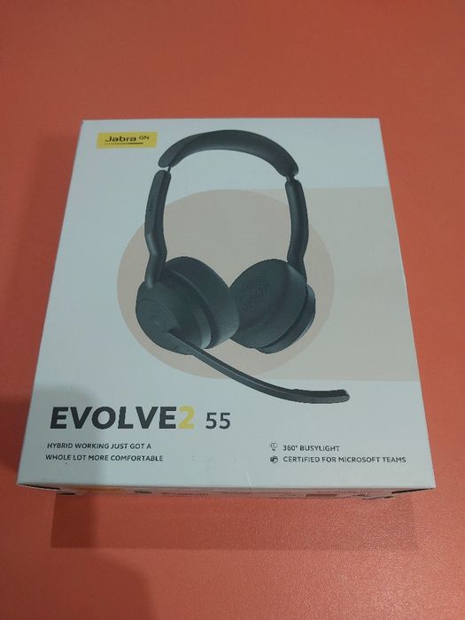 Casti wireless cu microfon Jabra Evolve2 55
