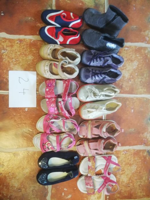 Sandale si pantofi copii marimi diferite