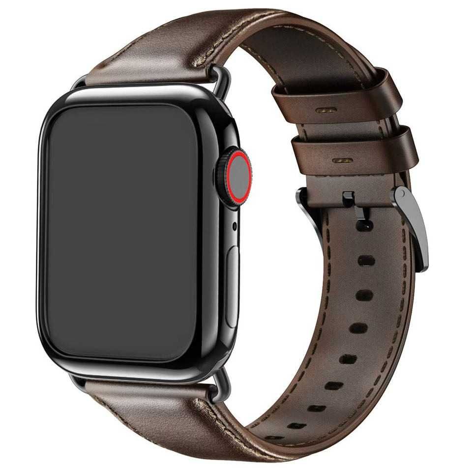 Curea de piele pt. Apple Watch 42 44 45 49 mm ( bratara ceas strap )