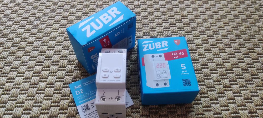 ZUBR D2-40 red Releu de protectie si monitorizare tensiune. NOU.