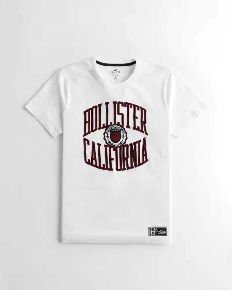 Tricou Hollister Alb mas. M -Lichidare stoc