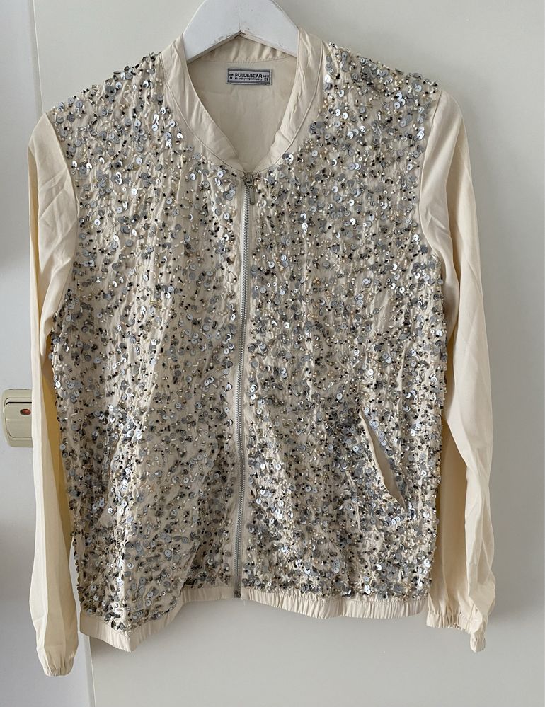 Bluza jacheta Pull&Bear cu paiete