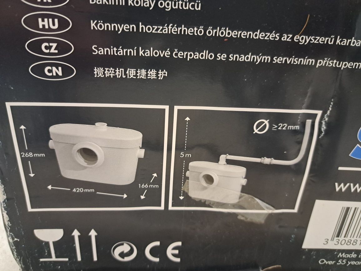 Помпа за отпадни води.помпа мелачка за тоалетна