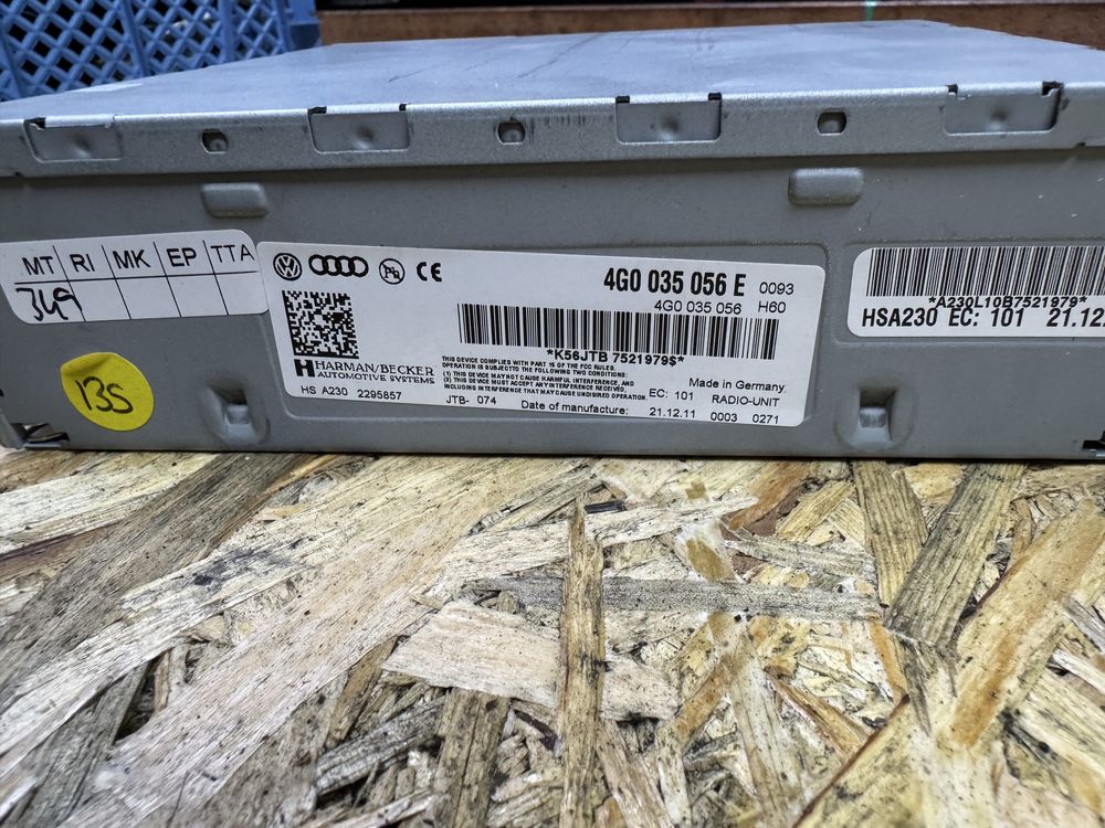 Amplificator radio / audio Audi cod 4G0035056E
