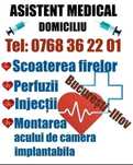 ASISTENT MEDICAL tratament la DOMICILIU: Perfuzie, Injectie, Fire etc