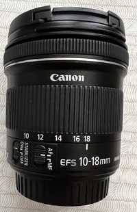 Широкоъгълен обектив Canon EF-S 10-18mm f/4.5-5.6 IS STM