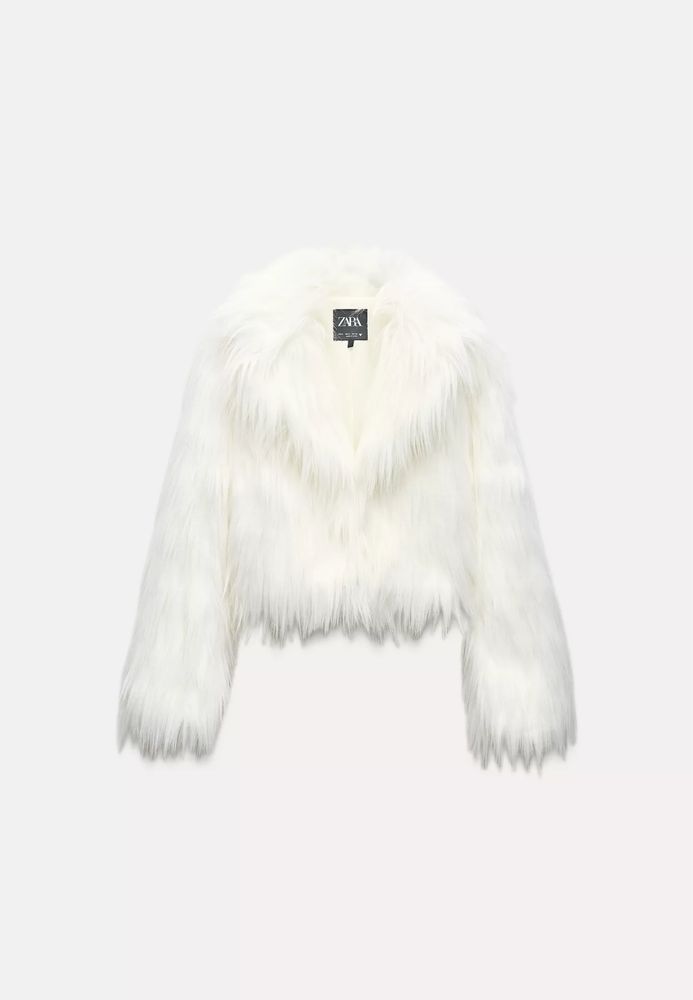 Палта от изкуствен косъм ZARA