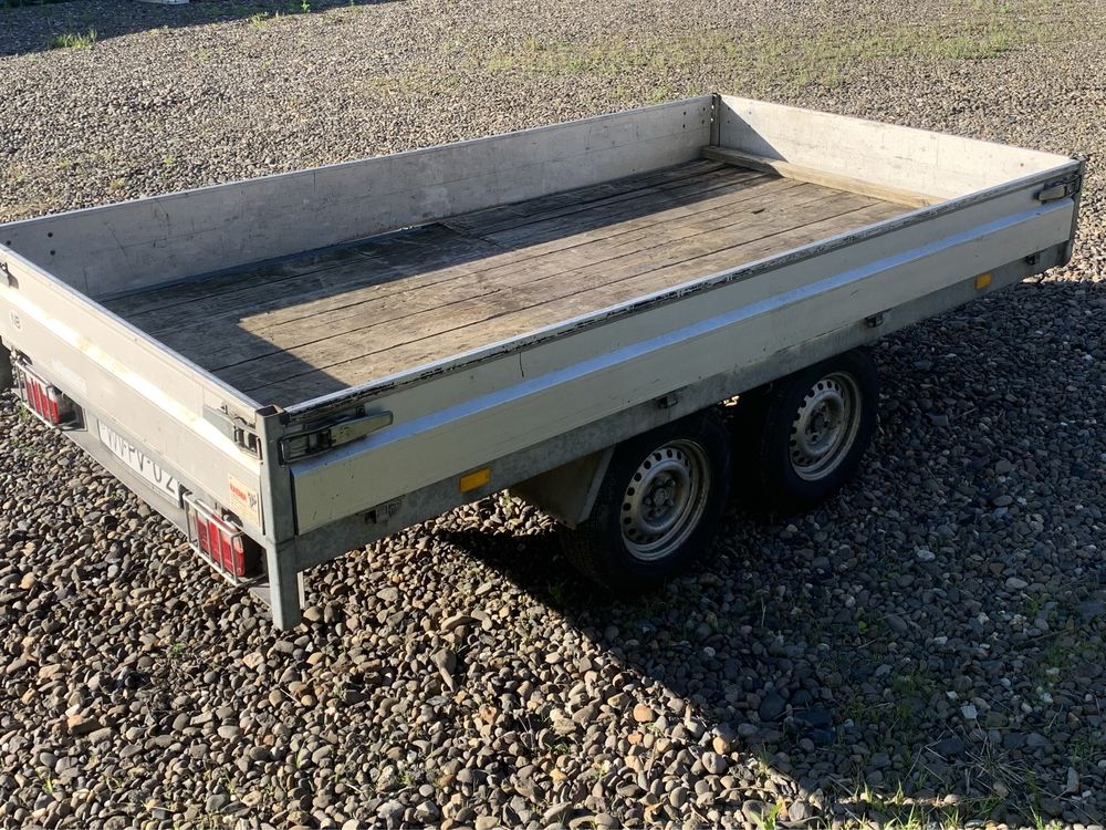 Remorca trailer platforma obloane aluminiu HAPERT 2700 kg 3,30x1,80 m