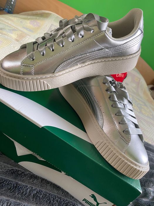 Маратонки Puma Basket Platform Metal JR