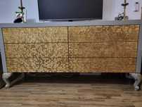 Comoda Exclusive Luxury cu foita de aur