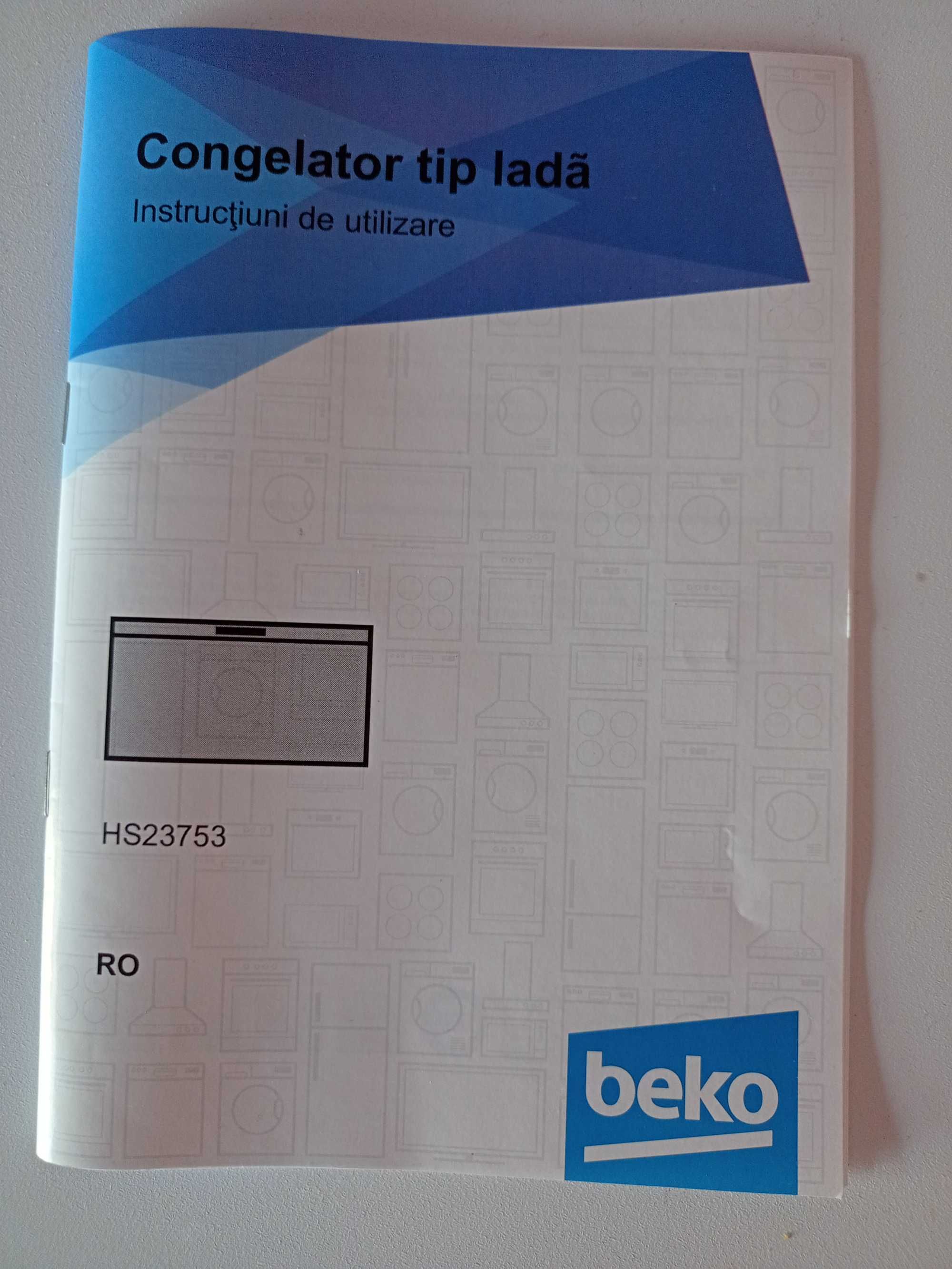 Фризерна ракла Beko HS23753, 350 л, Клас A++