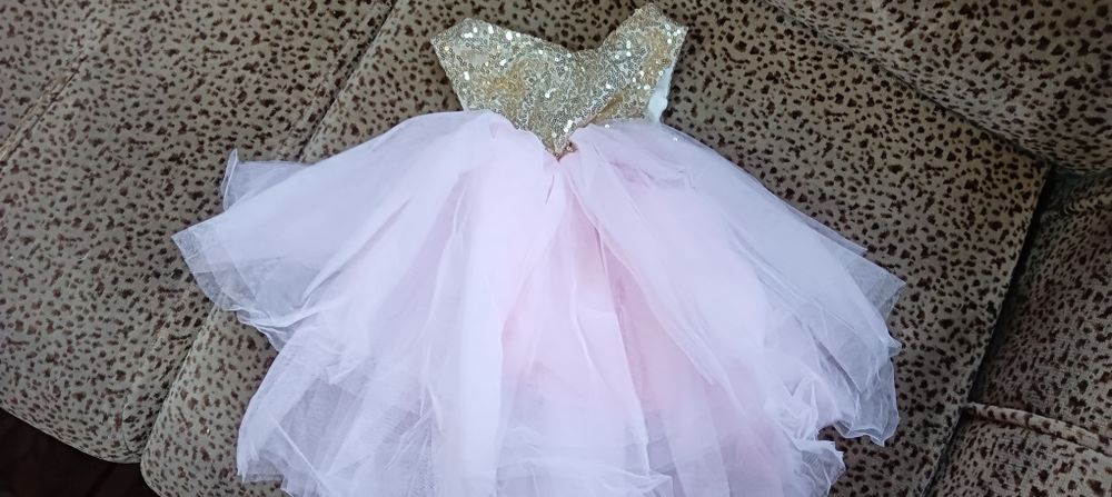 Бебешка рокля розова
