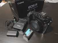Продавам Canon EOS R + клетка и аксесоари