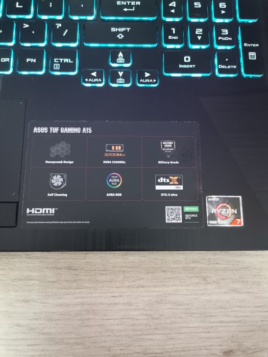 Геймърски лаптоп Asus Tuf 15 144hz