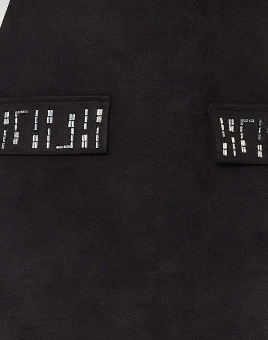 Дамска кожена и велурена рокля