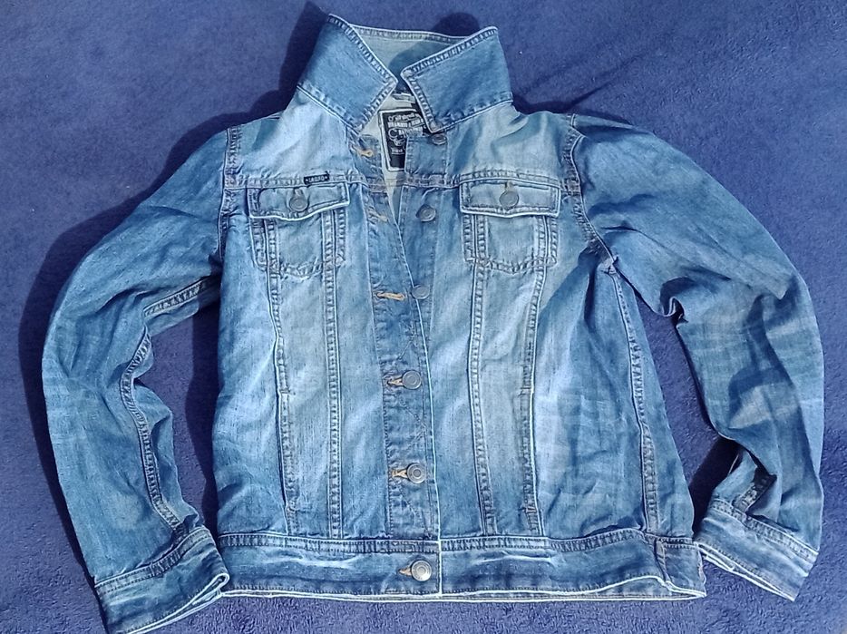 Jachetă de blugi albastră here+there by C&A – mărimea 164 (echiv. S/M)