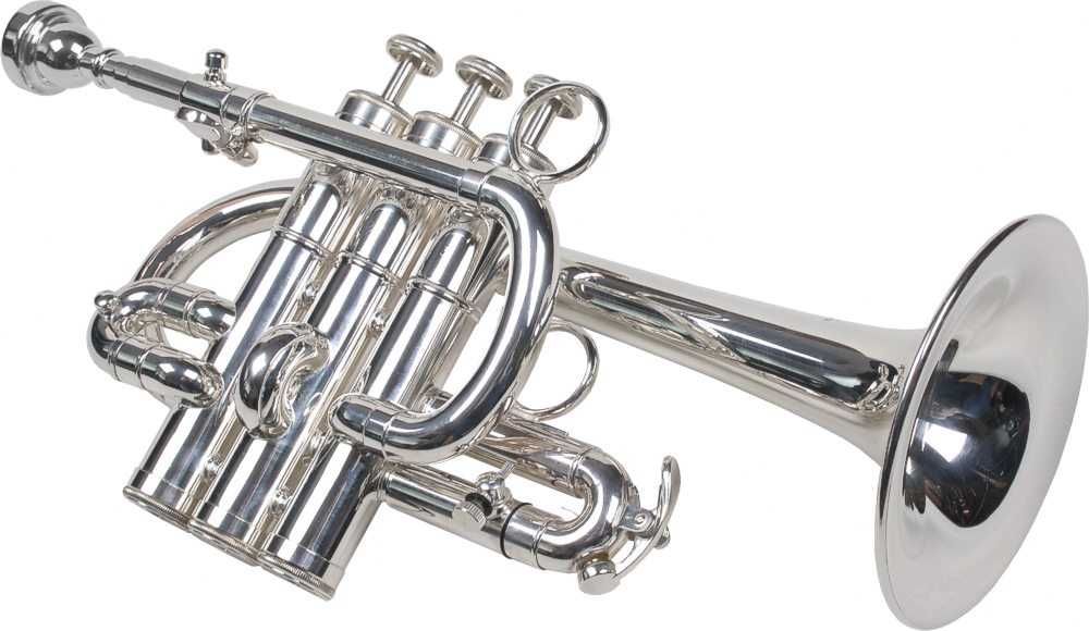 Set Trompeta Piccolo Bb/A Karl Glaser Trompete Silver