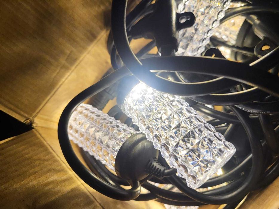 Ghirlanda interior/exterior 10m 10bec 220v, alb cald