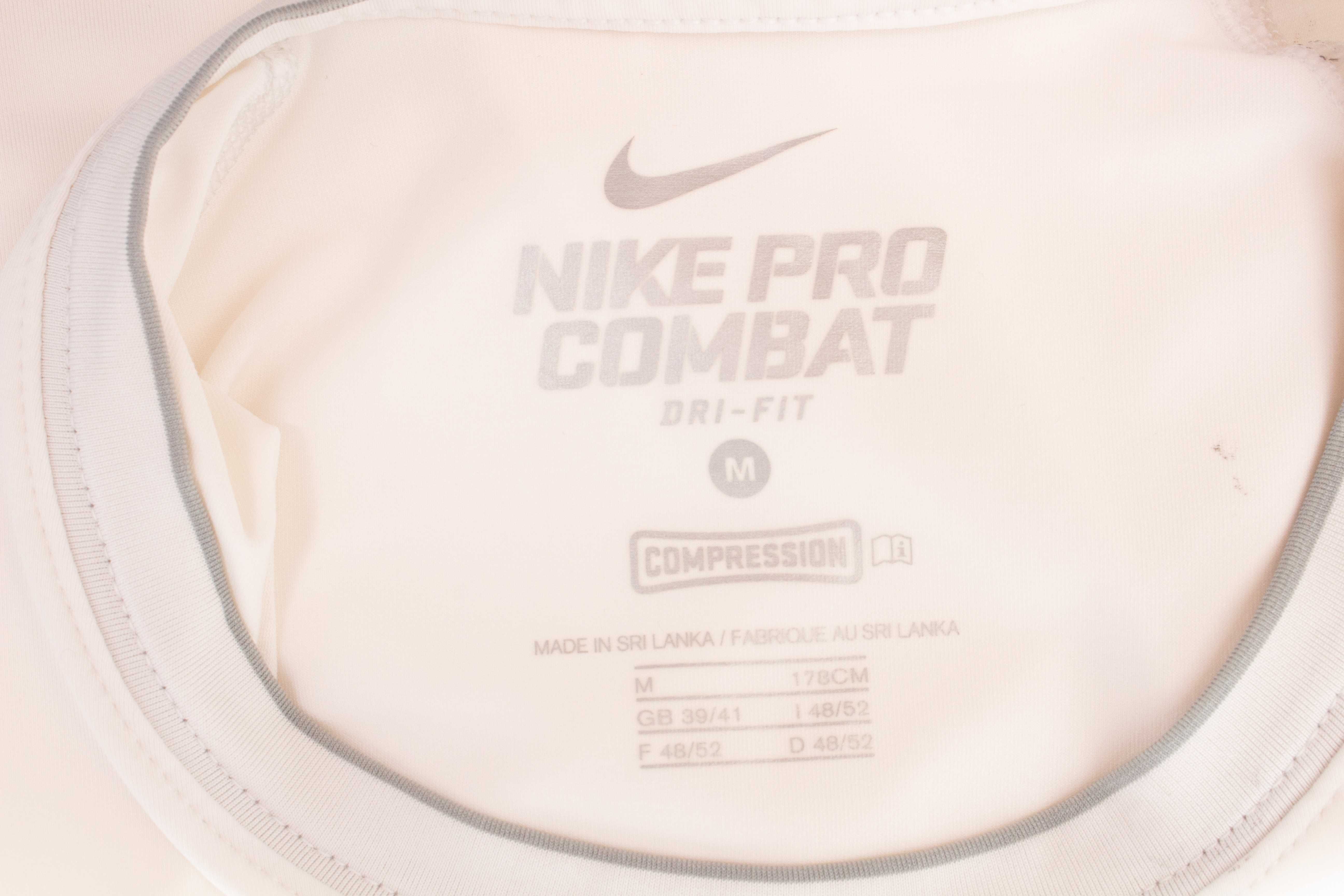 Nike Pro Combat Оригинална Мъжка Блуза без ръкав бяла Compression М