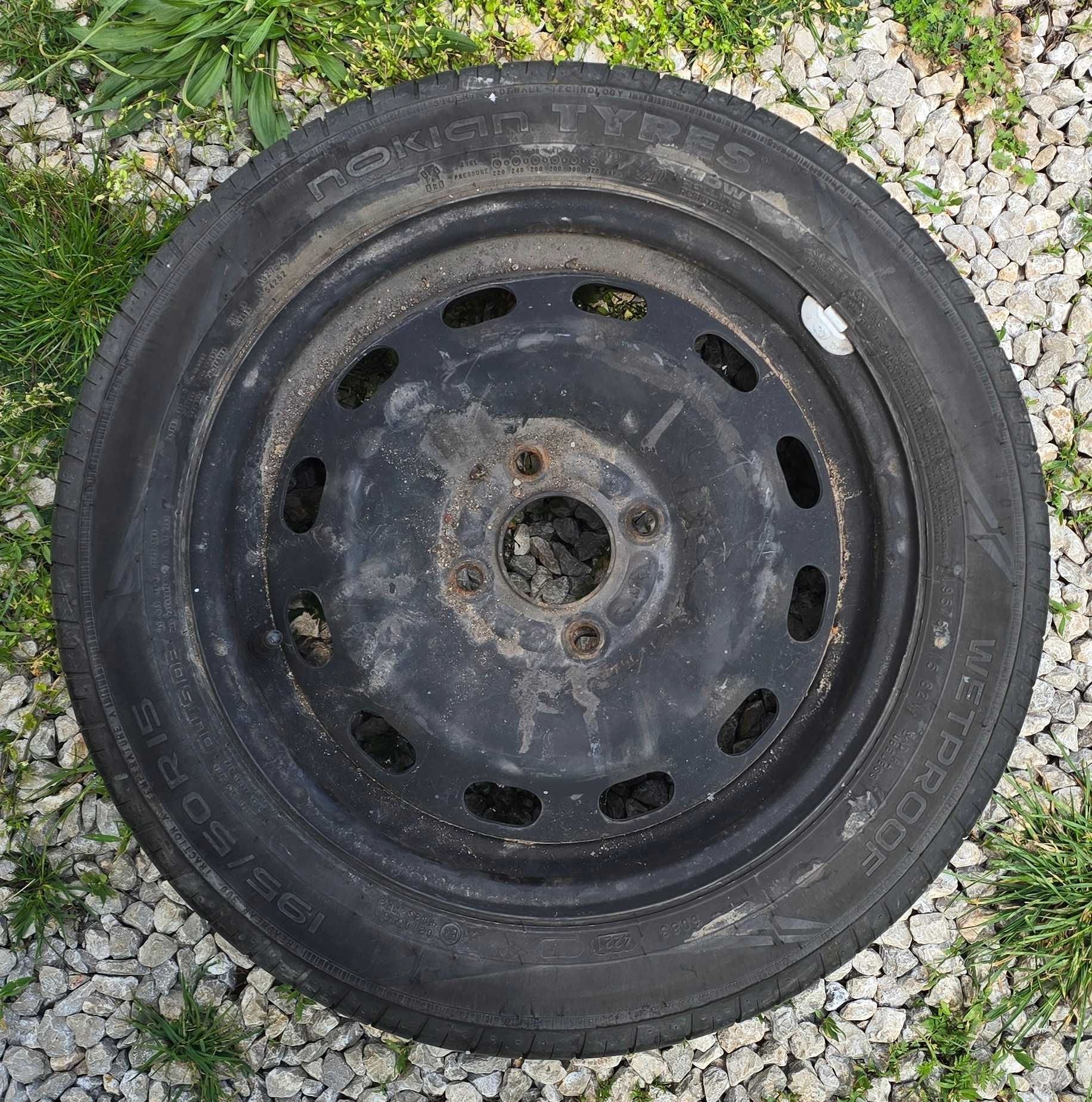4 железни джанти с гуми, DOT 4221, 195/50 R15