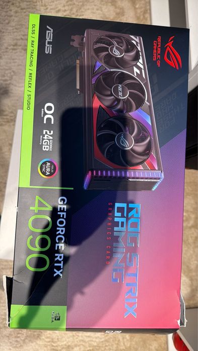 Placă video ASUS ROG Strix GeForce RTX 4090 OC Edition 24GB GDDR6X