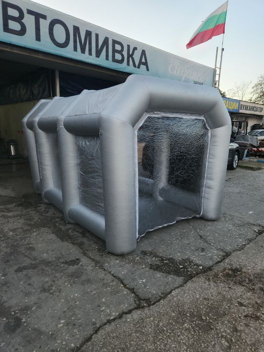 Преносима надуваема бояджийска кабина