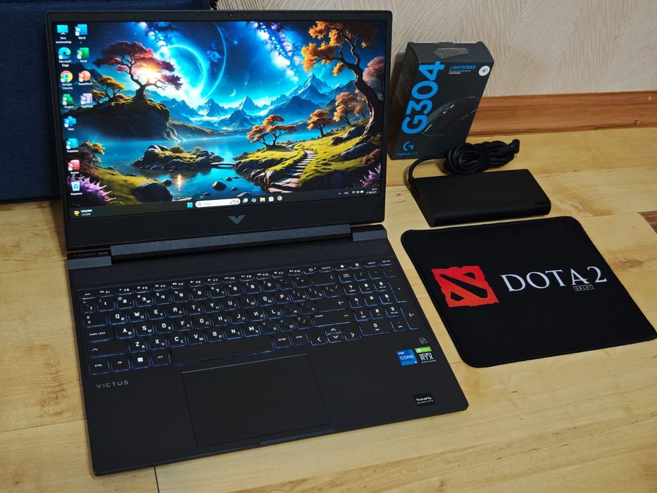 RTX3050 HP Core i5-12 ОЗУ16Гб  Victus SSD1024GB Мощный Ноутбук Игравой