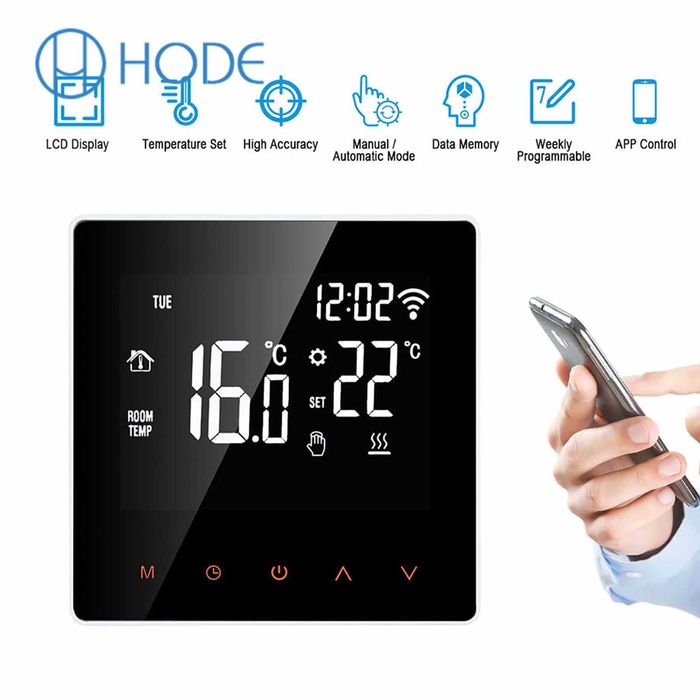 Termostat digital WiFi smart, Voice control Alexa. Nou!